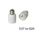 Produktbild Adapter von E27 auf G23/G24 LED Lampen Fassungswechsler Sockeladapter E27- G24