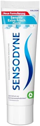 Sensodyne Sensitiv, dentifricio extra fresco, 75 ml, dentifricio quotidiano per la protezione contro la carie, per denti sensibili al dolore
