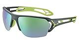 Lentes: zone grey Cébé S\'Track L Gafas de Sol Adultos Unisex Matt Grey Lime Large
