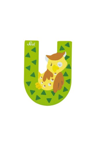 Trudi 81629 - Sevi Tierbuchstabe Uhu U grün