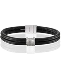 Sif Jakobs Bracciale Modena negro Quadrato SJ-BR2899W-BL-CZ
