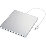 New Version TopElek Externes Laufwerk Slim-Slot 24x USB 2.0 CD Brenner, DVD-R-Laufwerk Drive Player Writer