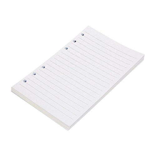 Zhi Jin est ndar 6 agujeros rellenable para insertos de papel forrado revistas cuadernos diarios 80 hojas color A6-Ruled Paper Zhi Jin est ndar 6 agujeros rellenable para insertos de papel forrado revistas cuadernos diarios 80 hojas color A6-Ruled Paper