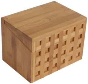 Island Bamboo 6-Inch Recipe Card Box