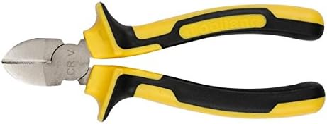 Tool HP03N Chrome Vanadium Steel Side Cutters Length 165 mm, Black/Yellow