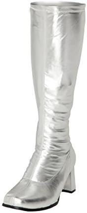 Knee High Boots - Silver - Size 9