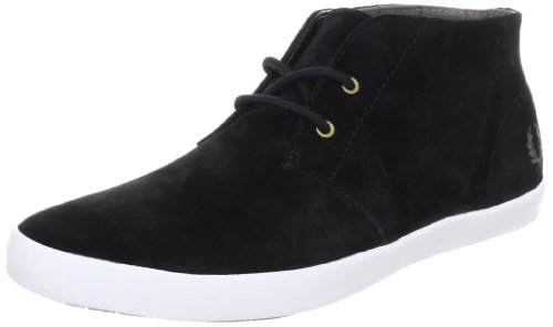 Fred Perry Byron Mid Suede SCHWARZ 