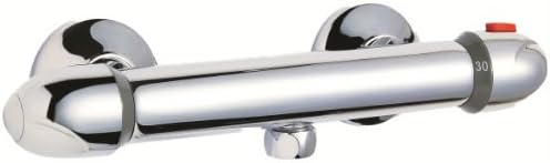 Contemporary Thermostatic Bathroom Shower Bar Valve Stylish Modern Chrome Design by Trueshopping