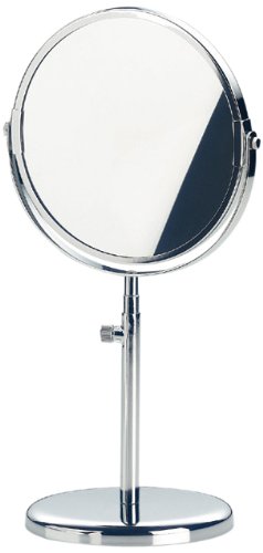 Kela 49302 Standspiegel, 1-/3-fach Vergrößerung, Ø 17cm, Metall, Julia, Verchromt