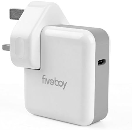 Fiveboy Power Delivery 3.0 45W USB C Charger Type-C Power Adapter for Macbook Air/Pro, iPhone, iPad Air/Pro/Mini, Samsung, Huawei and More
