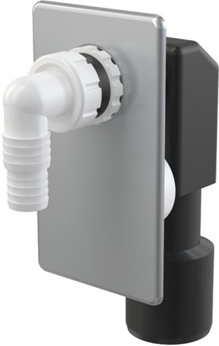 Hochwertiges Unterputzsiphon- APS 3-Unterputz-Siphon für Waschmaschine-Waschmaschienensiphon-Waschmaschienenschlauchanschluß-Farbe: chrom-Aquapont