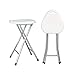 Produktbild WGXX Klappstuhl Falten Schemel Beschichtet Stehlen Rahmen Patios Draussen Innen Haushaltswaren Kompakt (Farbe : Weiß)