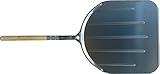 FALCI 249964 M86 Pelle à Pizza en aluminium avec manche en bois, gris, L