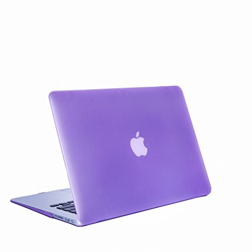 MacBook White 13 Inch Schutzhülle, DWaybox Frosted Rubberized Ultra Slim Hard Shell Hülle Schutzhülle für MacBook White 13-Inch A1342 / 207 / 516 (Light Purple) - 2