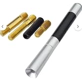ASTRALED Universal Al&uuml;minyum Karbon Fiber Otomobil Anten &Ccedil;ubuğu, Gri, Tam Fonksiyonlu, G&uuml;&ccedil;l&uuml; &Ccedil;ekim (Siyah)