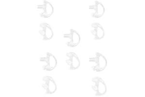 RADIO ROCKET 5 Paires d'écouteurs en Silicone Souple, Embout de Remplacement pour Talkie-walkie Air écouteur Acoustique Casque en Silicone Souple (XS,Transparent)