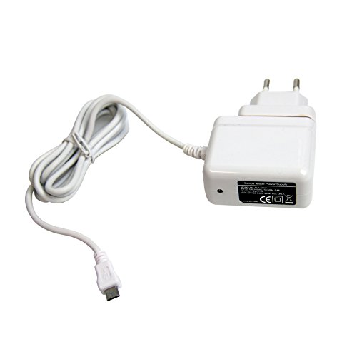 230V Ladekabel für Samsung Galaxy Tab 3 GALAXY Tab 3 7.0 WiFi Tab 3 10.1 WiFi TAB 3 SMT110 Galaxy Tab S2 8.0 9.7 LTE S5 Neo Galaxy J5 Tab E SM-T560 – 2 Ampere Schnellladegerät Ladegerät Steckerlader 110 – 230 Volt 2A weiß - 2