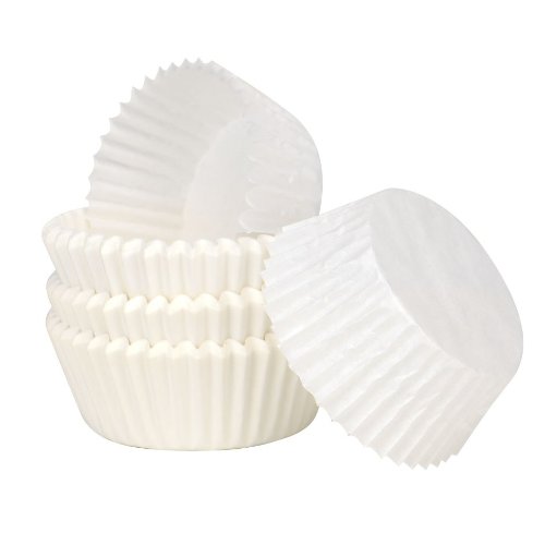 400 weiße mini Papierbackförmchen, Backförmchen für Minimuffins