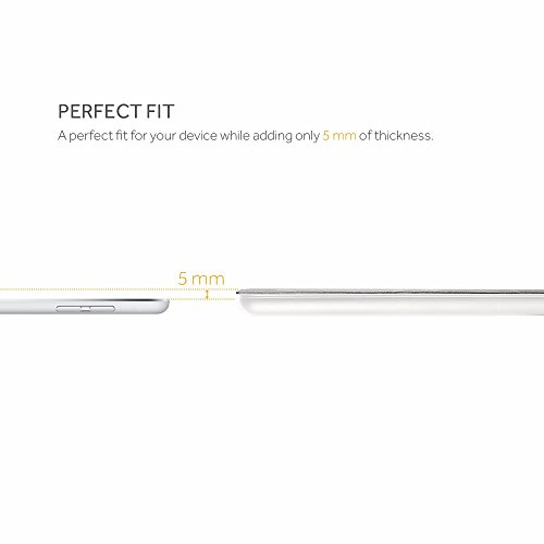 iPad Pro 10.5 Hülle, EasyAcc Ultra Dünn iPad Pro 10.5 Zoll 2017 Smart Cover mit Auto Sleep / Wake Up Funktion und Standfunktion – Hochwertiges PU Leder Hülle (Weiß, Kunstleder, Ultra Dünn) - 3