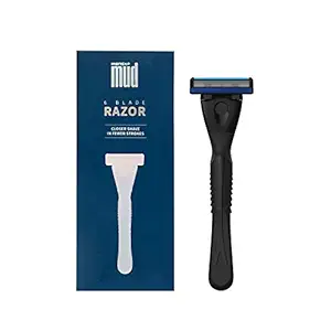 MensXP Mud 6-Blade Razor (For Closer Shave In Fewer Strokes)