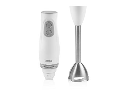 Princess 01.221205.01.001 Stabmixer Comfort Edelstahlstab – 2 Leistungsstufen, 200 Watt, weiß - 3
