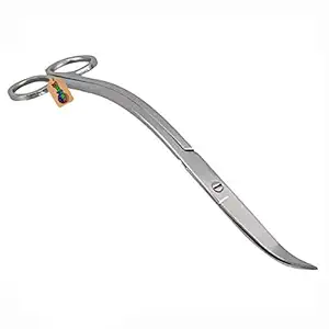 DreamAuro Aquarium Scaping Tongs Scissor Long Stainless Steel Wave Curve Scissor Tool for Fish Tank, Aquatic Plant Cleaning