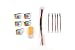 Produktbild EACHINE Akku Batterie mit USB Charger Set Ersatzteile 3.7V 150mAh 30C Battery für EACHINE E010 REALACC H36 5PCS