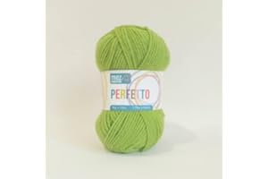 MEZ CUCIRINI Gomitolo lana Perfetto (della MEZ) 133 mt. 100% acrilico per ferri o uncinetto 3-4 (Verde mela P8194)