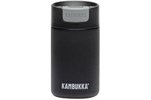 Kambukka Olympus Kubek Termiczny, Stal Nierdzewna, Jet Black, 300 ml
