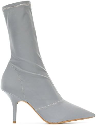 YEEZY Women's Kw5135024 Silver Leather Ankle Boots