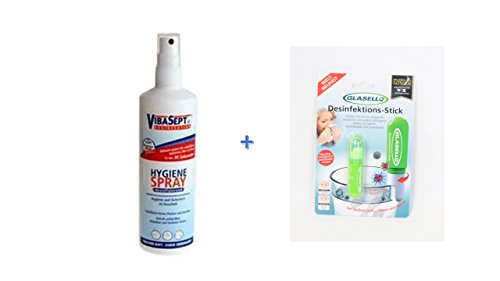 Vibasept AF Hygiene Desinfektionsspray, 250 ml + 1 Glasello Desinfektions-Stift 5ml