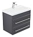 Produktbild Emotion Badmöbel Mars 600 SlimLine MDF, anthrazit seidenglanz, 60 cm  x 36 cm  x 52  cm