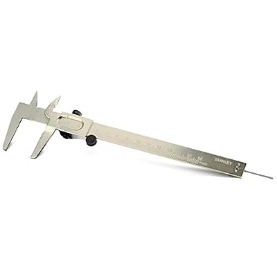 Stanley 1-35-603 Pied à coulisse Type Universel 1/10 avec molette 150 mm
