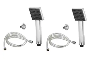 ANMEX Square Hand Shower Telephonic-Black (Chrome Plated) (10