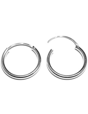 Arranview Jewellery Kinder-20mm Durchmesser Scharnier schwere Gewicht Sleeper Ohrringe Kreolen in Sterling Silber