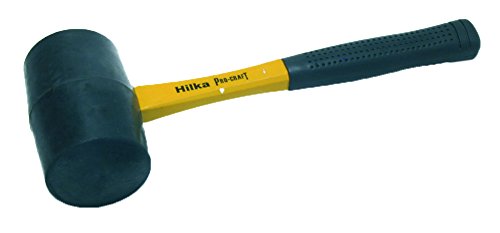 Hilka 61201932 32 oz Fiberglas Schaft Gummihammer, Schwarz