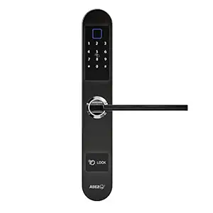 ABEZ Digital Door Lock - BM16 (Black) with 4 Way Unlocking, Fingerprint, Password, RFID Card, Mechanical Key Access