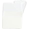 Restaurantware 12 Ounce Glass Milk Carton 1 Reusable Milk Carton Creamer - Durable Serve Cream Milk or Juice Clear Glass Mini Milk Carton Dishwasher-Safe For Homes or Restaurants