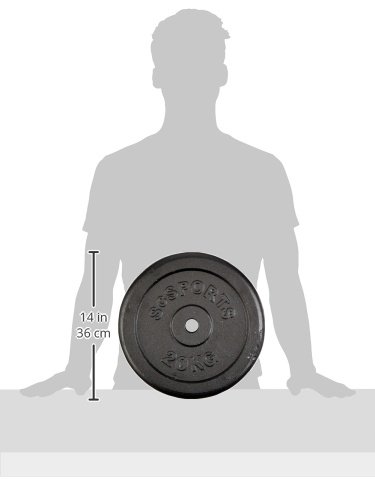 ScSPORTS Hantelscheiben Gusseisen Gewichte für Hanteln 1,25 kg – 30 kg, 30/31 mm - 2