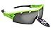 Produktbild Rayzor Professionelle Leichte UV400 Neon Green Sports Wrap Laufen Sonnenbrille, Mit einer 1 Stück Entlüfteter Smoke Widergespiegeltes Objektiv.