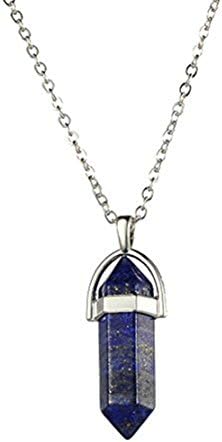 Mrs IXIQI Natural Quartz Crystal Point Pendant With 45cm Chain (BT_014_white2)