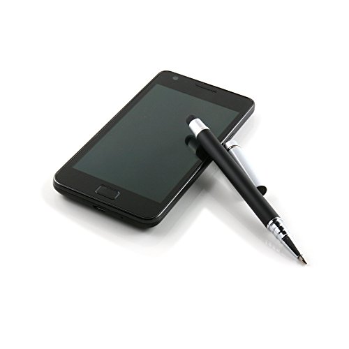 Slabo Stylus Pen für Smartphone / Phablet / Tablet Eingabestift und Kugelschreiber Touch Stift – schwarz / silber - 4