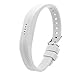 Produktbild Fitbit Flex 2 Bands, goodlucking Soft Silikon Fitness Ersatz Zubehör Handgelenk Band Schnalle Design mit Metall Schnalle Schließe für Fitbit Flex2, weiß