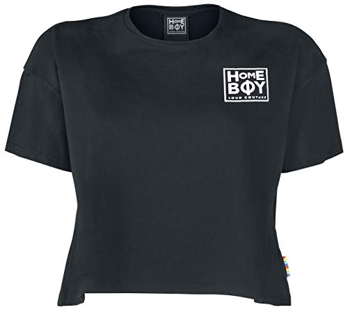 Preisvergleich Produktbild Homeboy Cate New School Logo T-Shirt schwarz L