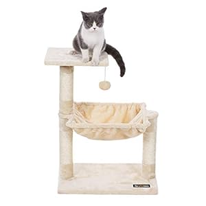 FEANDREA Tiragraffi Gatto Albero Tira Graffi Gioco Giacattolo Gatti in Sisal Naturale PCT82M