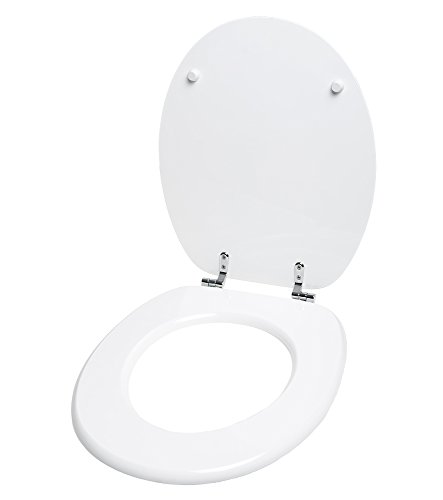 WC Sitz, viele schöne WC Sitze zur Auswahl, hochwertige und stabile Qualität aus Holz (Weiß) - 5