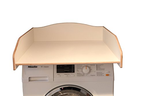 Preisvergleich Produktbild Wickeltischaufsatz Weiß, Wickelfläche 60x70cm, Wickelauflage, Wickelkommode, Aufsatz Für Waschmaschine Oder Trockner, Stabil Und Leicht