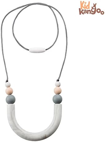 Bite collar for babies - Lactation teether with organic silicone antibacterial food - Lactation teether - collar assembled so that it is not tangled - Teether with patented material that guarantees the use in infants and children - Does not contain BPA, cadmium, latex, metals, PVC Or any other toxic substance - teething drinker collar for teething - easy washing with soap and in dishwasher - waterproof teether collar. Multicolor - white, black, brown