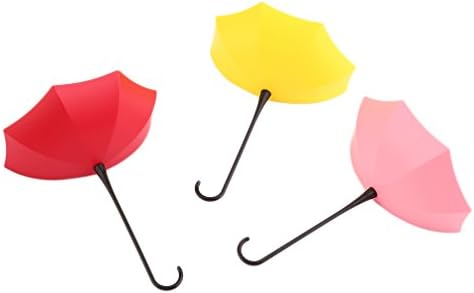 iVooVoo New Colorful Umbrella Wall Hook Key Coin Hair Pin Holder Organizer Decor