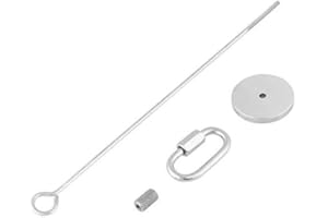 SHEENS Acier Inoxydable Perroquet Brochette Mangeoire À Oiseaux Jouet Porte-Bâton Légumes Viande Pinson Canary Balançoire Jouets Cage Alimentant Le Perroquet Jouet Traitant Outil [L] Gamelles